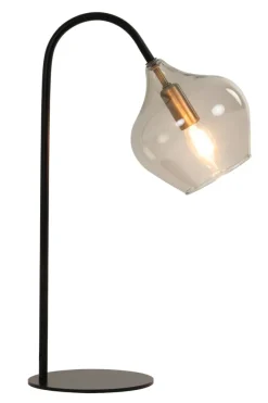 Light en Living Tafellamp RAKEL Antique brass of zwart - Light & Living