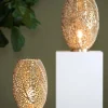Light en Living Tafellamp SINULA goud - 2 maten