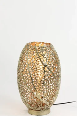 Light en Living Tafellamp SINULA goud - 2 maten