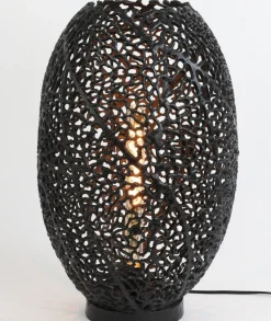 Light en Living Tafellamp SINULA zwart - 2 maten