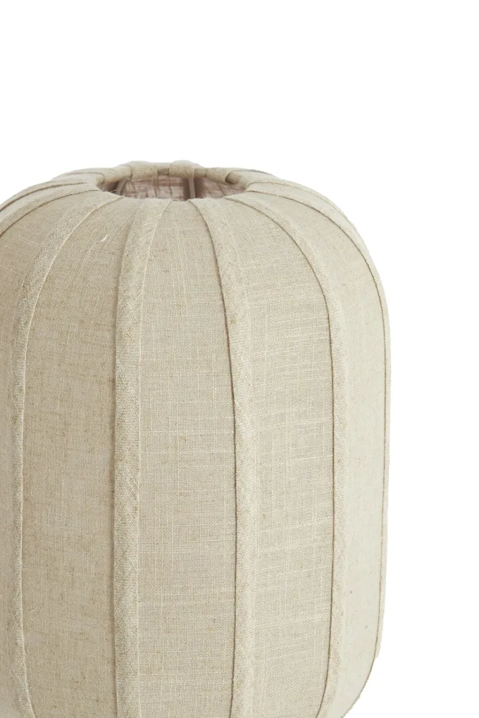 Light en Living Tafellamp SOLUNE Ø25x70 cm – Naturel & Crème | Light & Living