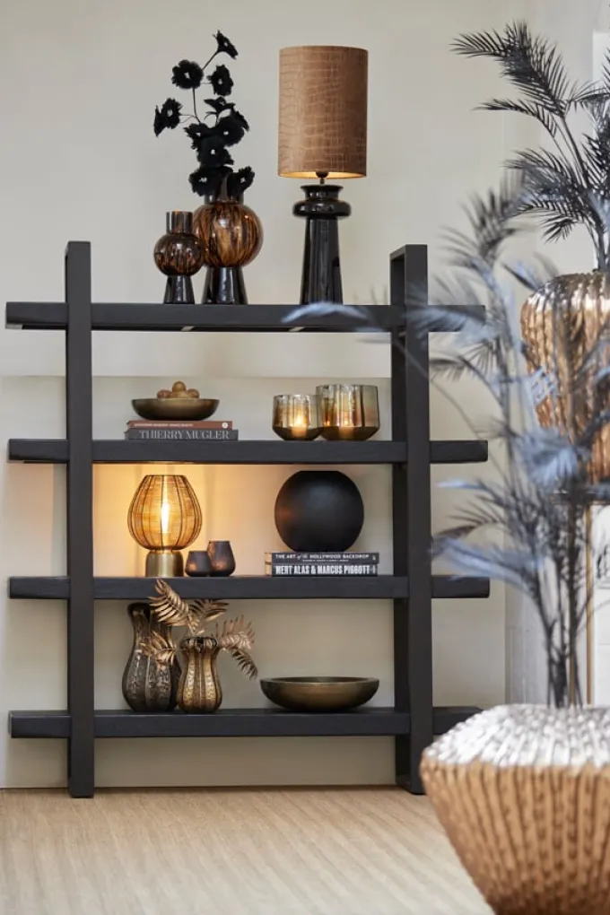Light en Living Tafellamp Suneko antiek brons - Ø 25 x 34 cm van Light & Living