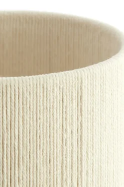 Light en Living Tafellamp Ø22x67,5 cm DANIALO hout print donkerbruin+touw crème