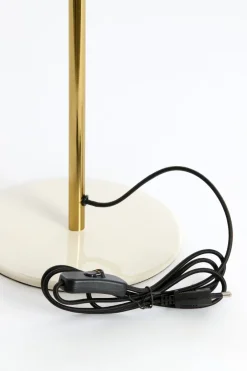 Light en Living Tafellamp Ø26x47 cm SURIN glans crème+goud