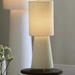 Light en Living Tafellamp Ø20x57,5 cm MICKY bouclé crème