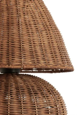 Light en Living Tafellamp Ø27,5x35 cm MAVON rattan donkerbruin
