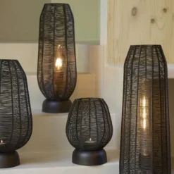 Light en Living Tafellamp Ø18x46 cm SAMRET mat bruin-brons
