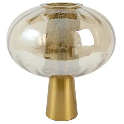 Light en Living Tafellamp Ø35x38 cm MINDELO glas amber+goud