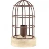 Light en Living Tafellamp Ø14,5x25 cm Carandira roest-hout