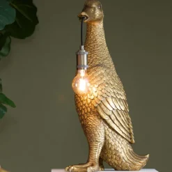 Light en Living Tafellamp 32x31x65 cm DUCK antiek brons