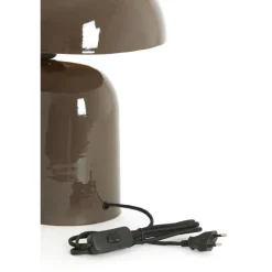 Light en Living Tafellamp 37x26x37 cm TODD glans donker bruin