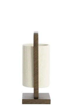 Light en Living Tafellamp 22,5x15x37,5 cm LECCE donkerbruin + touw naturel