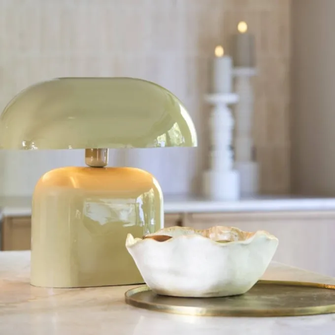 Light en Living Tafellamp 37x26x37 cm TODD glans taupe