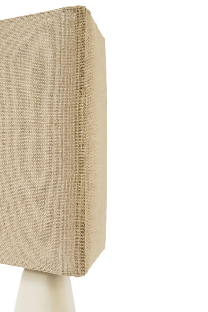 Light en Living Tafellamp 22x22x62 cm ZUWENA crème+linnen naturel