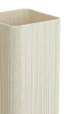 Light en Living Tafellamp 21,5X21,5X50,5 Cm WYN Mat zwart+touw creme