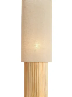 Light en Living Tafellamp 30x20x94 cm LASLO hout natural+linnen naturel