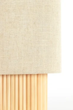 Light en Living Tafellamp 30x20x45 cm LASLO hout natural+linnen naturel