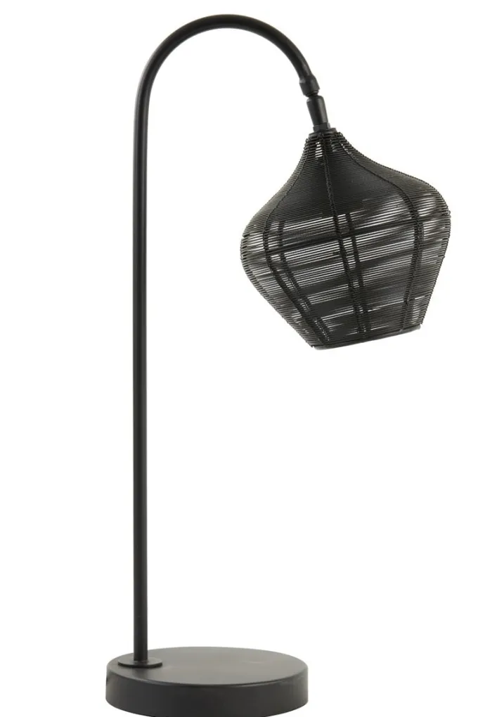 Light en Living Tafellamp 27x20x61 cm ALVARO mat zwart