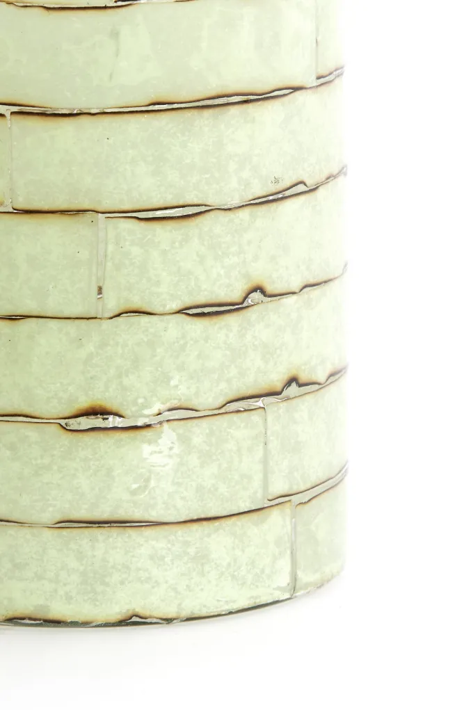 Light en Living Theelicht DRONERI Ø10x13 cm – Glas Helder + Mintgroen | Light & Living