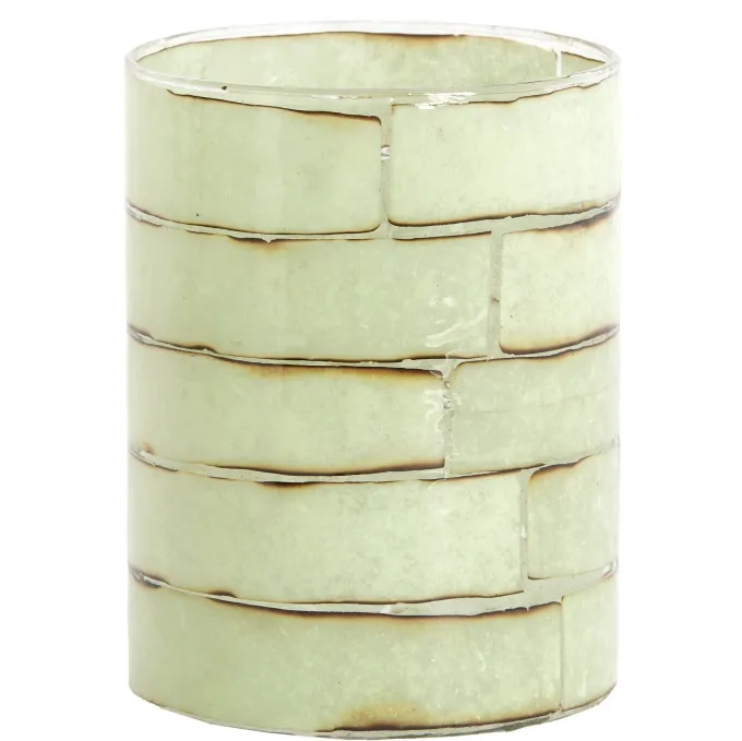 Light en Living Theelicht DRONERI Ø10x13 cm – Glas Helder + Mintgroen | Light & Living
