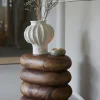 Light en Living Theelichthouder Ø12,5x5 cm OTHONI keramiek bruin