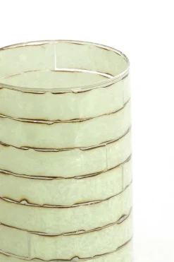 Light en Living Theelicht Ø14x20 cm DRONERI glas helder+mint groen