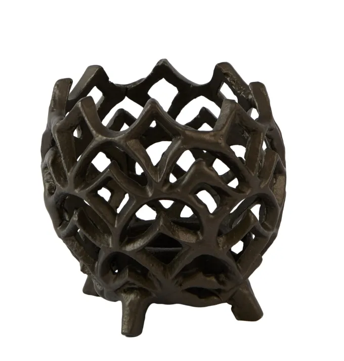 Light en Living Theelicht Ø10x10 cm GUBANI mat bruin-brons