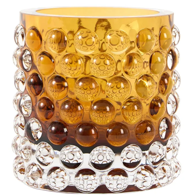 Light en Living Theelicht Ø10x9,5 cm SUSURRO glas amber