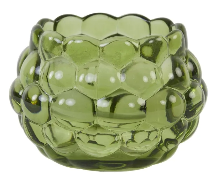 Light en Living Theelicht Ø12,5x8,5 cm HAVANA glas groen
