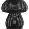 Light en Living Theelicht Ø15x18 cm MUSHROOM mat zwart
