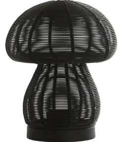 Light en Living Theelicht Ø15x18 cm MUSHROOM mat zwart