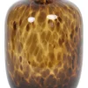 Light en Living Vaas DAKAR Glas Bruin-Zwart Ø16x25 cm - Light & Living