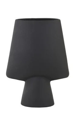 Light en Living Vaas deco CIARA keramiek zwart 23x12,5x30 cm