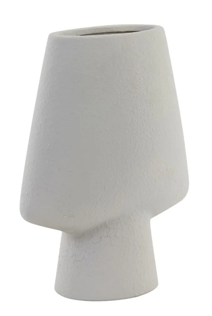 Light en Living Vaas deco CIARA keramiek grijs - 2 maten