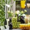 Light en Living Vaas deco LEMON groen - 41 cm hoog