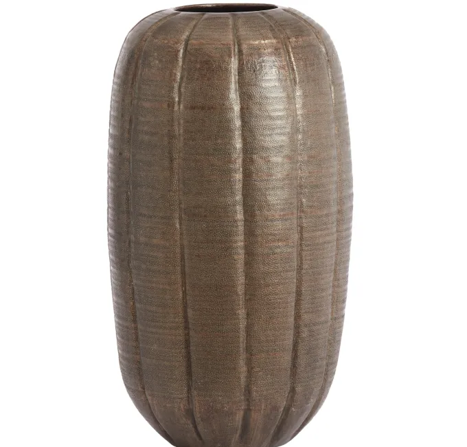 Light en Living Vaas deco Ø35x63 cm AGNITA donker bruin