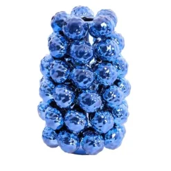 Light en Living Vaas deco Ø16x24,5 cm BUTANG keramiek metallic blauw
