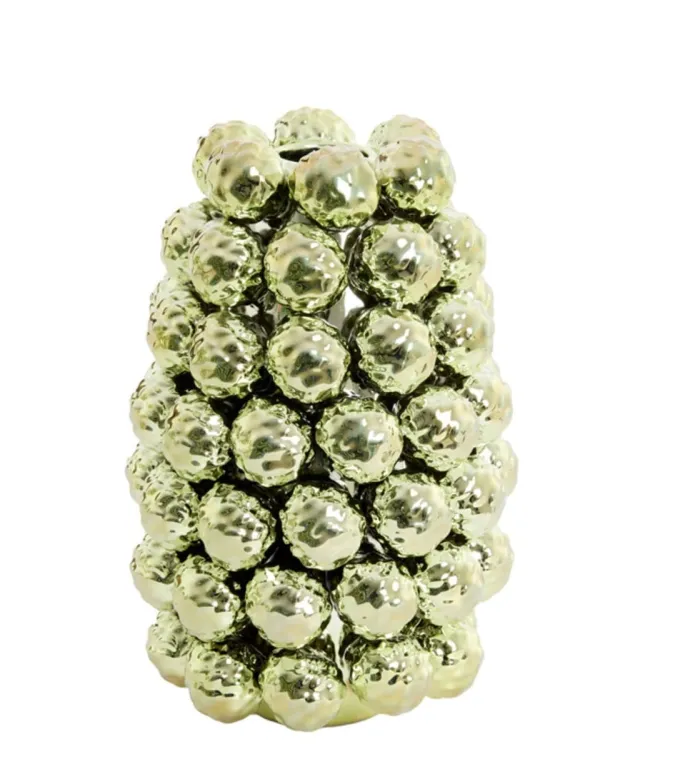 Light en Living Vaas deco Ø18,5x28 cm BUTANG keramiek metallic licht groen