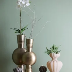 Light en Living Vaas deco Ø21X60 cm cm KAVANSI antiek brons