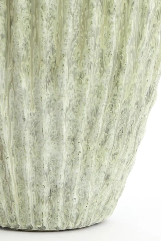 Light en Living Vaas deco Ø29x37 cm CACTI shiny mint groen