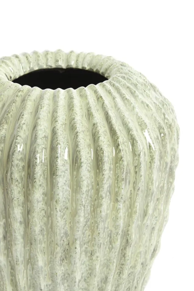 Light en Living Vaas deco Ø29x37 cm CACTI shiny mint groen