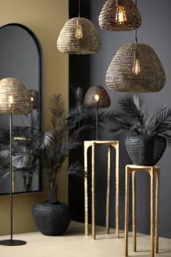 Light en Living Vaas deco Ø35x27 cm FINOU mat zwart van Light & Living