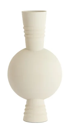 Light en Living Vaas deco Ø21X60 cm KAVANSI mat creme