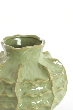 Light en Living Vaas deco Ø30x28 cm LOSETO keramiek groen