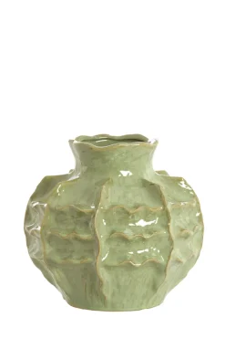 Light en Living Vaas deco Ø30x28 cm LOSETO keramiek groen