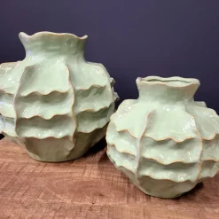 Light en Living Vaas deco Ø21x20 cm LOSETO keramiek groen