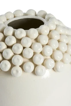 Light en Living Vaas deco Ø32x43,5 cm LOVRO keramiek crème