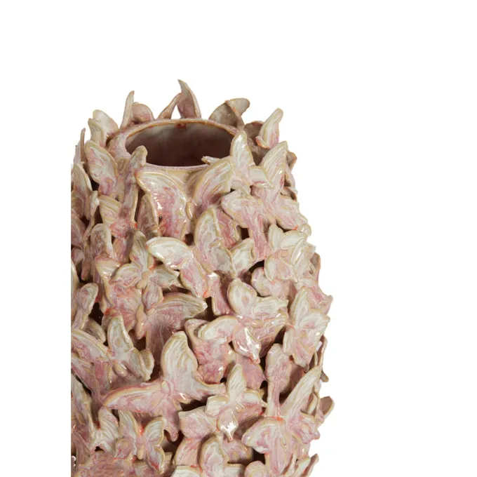 Light en Living Vaas deco Ø17x26 cm MARIPOSA keramiek roze