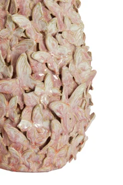Light en Living Vaas deco Ø17x26 cm MARIPOSA keramiek roze