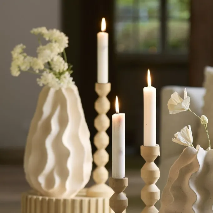 Light en Living Vaas Deco Ø22,5X37,5 cm NELANI mat crème